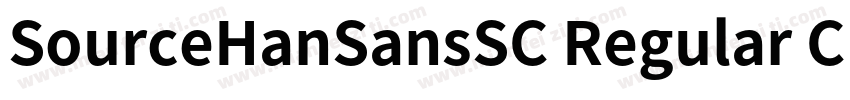 SourceHanSansSC Regular CB字体转换